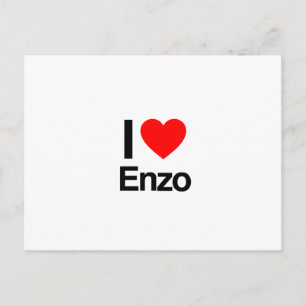 i Liebe enzo Postkarte