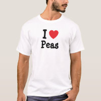 I Liebe Erbsenherz T - Shirt
