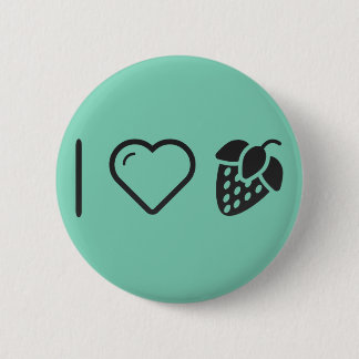I Liebe-Erdbeeren Button