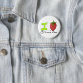 I Liebe Erdbeeren Button (Beispiel)