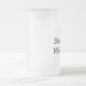 I Liebe Erdbeeren-Milchshakes Mattglas Bierglas (Mittel)