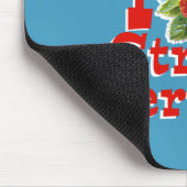 I Liebe Erdbeeren Mousepad (Ecke)