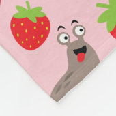 I Liebe Erdbeeren Nahtloses Muster Fleecedecke (Ecke)