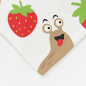 I Liebe Erdbeeren Nahtloses Muster Fleecedecke (Ecke)