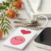 I Liebe Erdbeeren Schlüsselanhänger (Vorderseite rechts)