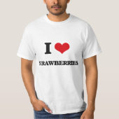 I Liebe Erdbeeren T-Shirt (Vorderseite)