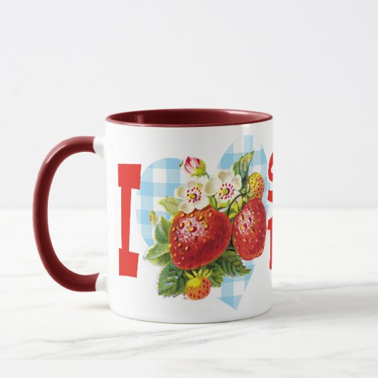 I Liebe Erdbeeren Tasse (Links)