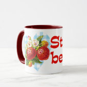I Liebe Erdbeeren Tasse (Vorderseite Links)