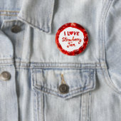 I Liebe Erdbeermarmelade Button (Beispiel)