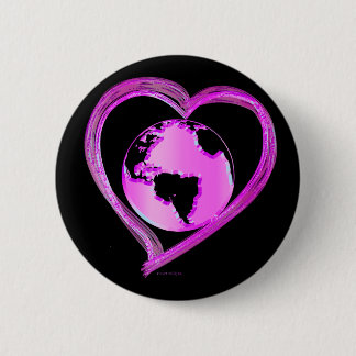 I LIEBE ERDE (rosa) Serie Button