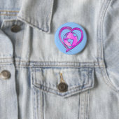 I LIEBE ERDE (rosa) Serie Button (Beispiel)