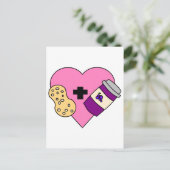 I Liebe Erdnussbutter und Gelee Postkarte (Stehend Vorderseite)