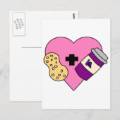 I Liebe Erdnussbutter und Gelee Postkarte (Vorne/Hinten)