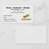 I Liebe Erdnüsse Visitenkarte (Vorne/Hinten)