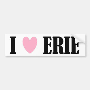 I LIEBE-ERIE-AUTOAUFKLEBER AUTOAUFKLEBER