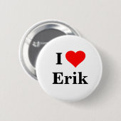 I Liebe Erik Button (Vorne & Hinten)