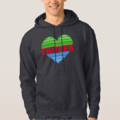 I Liebe Eritrea, Eritreer Herz Hoodie (Vorderseite)