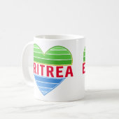 I Liebe Eritrea, Eritreer Herz Kaffeetasse (Vorderseite Links)