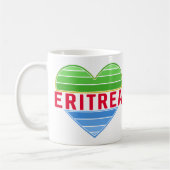 I Liebe Eritrea, Eritreer Herz Kaffeetasse (Links)