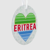 I Liebe Eritrea, Eritreer Herz Ornament (Vorderseite)