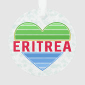 I Liebe Eritrea, Eritreer Herz Ornament (Rückseite)