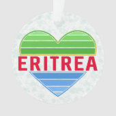 I Liebe Eritrea, Eritreer Herz Ornament (Vorderseite)