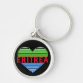 I Liebe Eritrea, Eritreer Herz Schlüsselanhänger (Vorne)