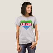 I Liebe Eritrea, Eritreer Herz T-Shirt (Vorne ganz)