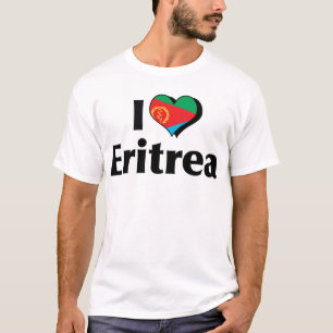 I Liebe Eritrea Flagge T-Shirt
