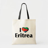 I Liebe Eritrea Flagge Tragetasche (Vorne)