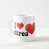I Liebe Eritrea Kaffeetasse (Vorderseite Links)