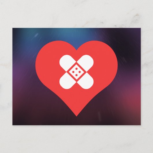 I Liebe Erste Hilfe Postkarte (Vorderseite)