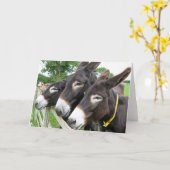 I Liebe-Esel! Karte (Gelbe Blume)