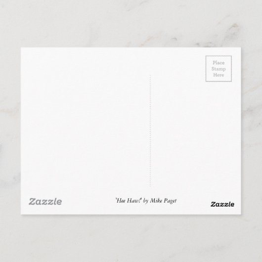 I Liebe-Esel! Postkarte (Rückseite)