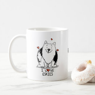 I Liebe Eskies (I Liebe American Eskimo Hunde) - N Kaffeetasse