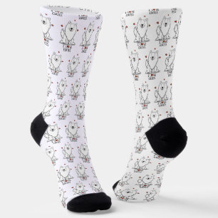 I Liebe Eskies (I Liebe American Eskimo Hunde) - N Socken