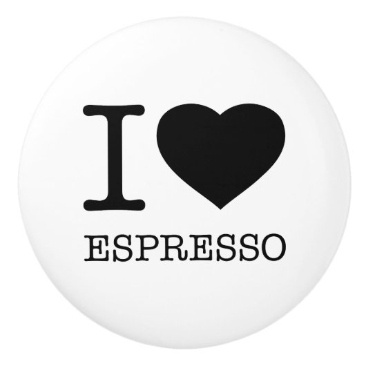 I LIEBE ESPRESSO KERAMIKKNAUF (Vorderseite)