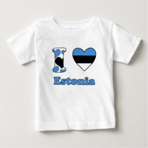 I Liebe Estland Baby T-shirt