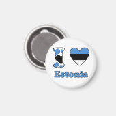 I Liebe Estland Magnet (Vorderseite/Rückseite)