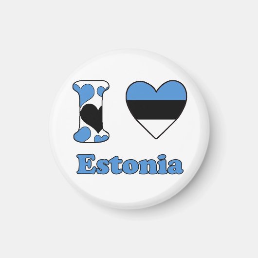 I Liebe Estland Magnet (Vorne)