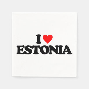 I LIEBE ESTLAND SERVIETTE
