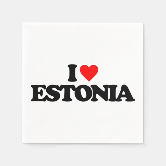 I LIEBE ESTLAND SERVIETTE (Vorderseite)