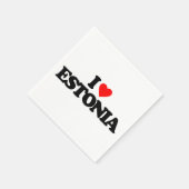 I LIEBE ESTLAND SERVIETTE (Ecke)