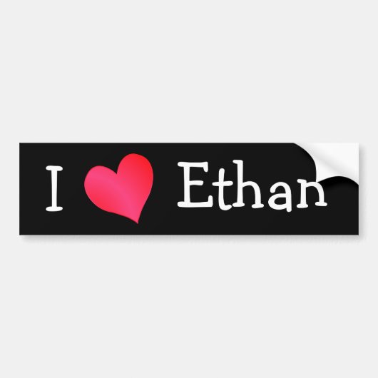 I Liebe Ethan Autoaufkleber (Vorne)
