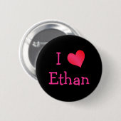I Liebe Ethan Button (Vorne & Hinten)