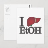 I Liebe Ethanol Postkarte (Vorne/Hinten)
