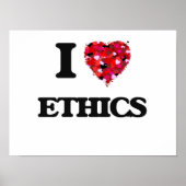 I Liebe ETHICS Poster (Vorne)