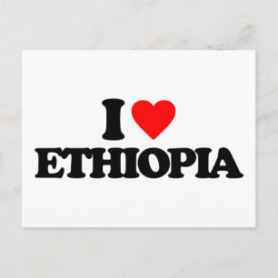 I LIEBE ETHIOPIA POSTKARTE
