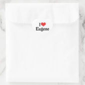 I Liebe Eugene Herz-Aufkleber (Tasche)