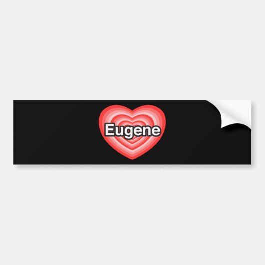 I Liebe Eugene. Liebe I Sie Eugene. Herz Autoaufkleber (Vorne)